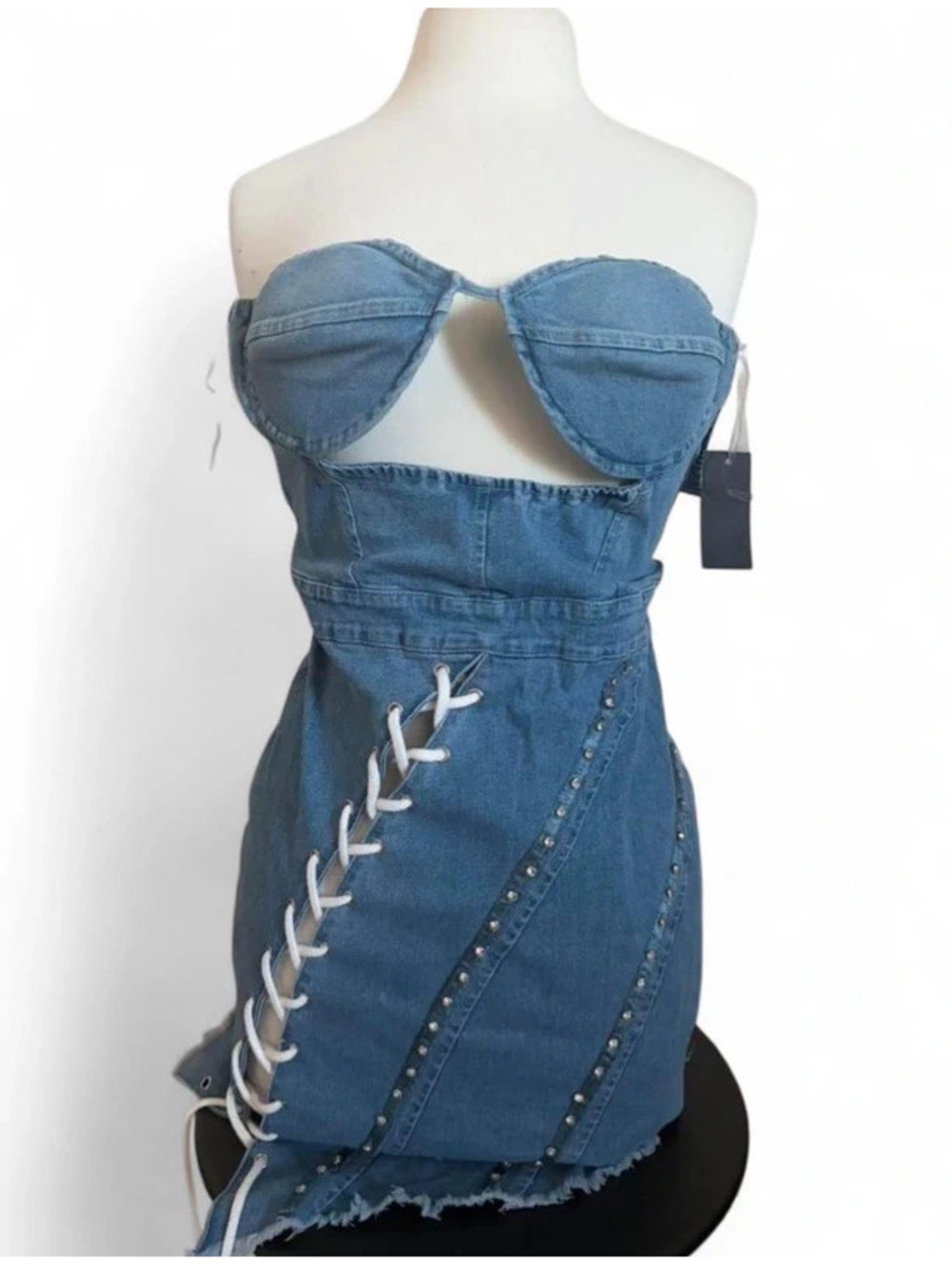 Y2K Miami Jean mini dress